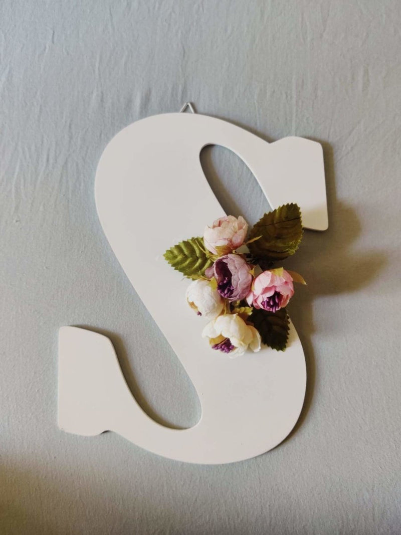 Floral Letter Block | Verified Sustainable by Brown Living™