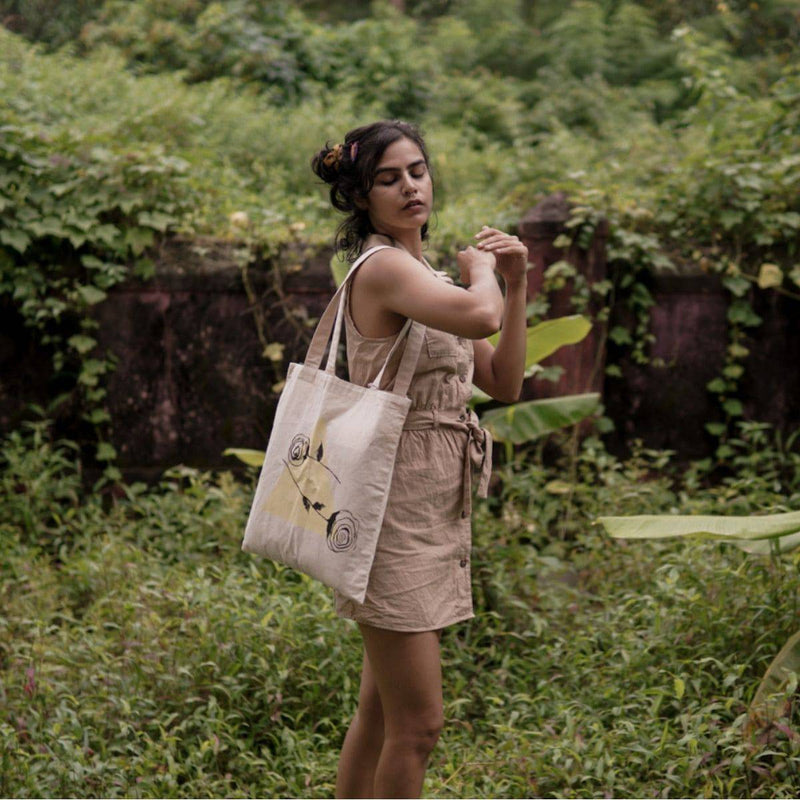 Buy Floral Light Tote | Shop Verified Sustainable Tote Bag on Brown Living™
