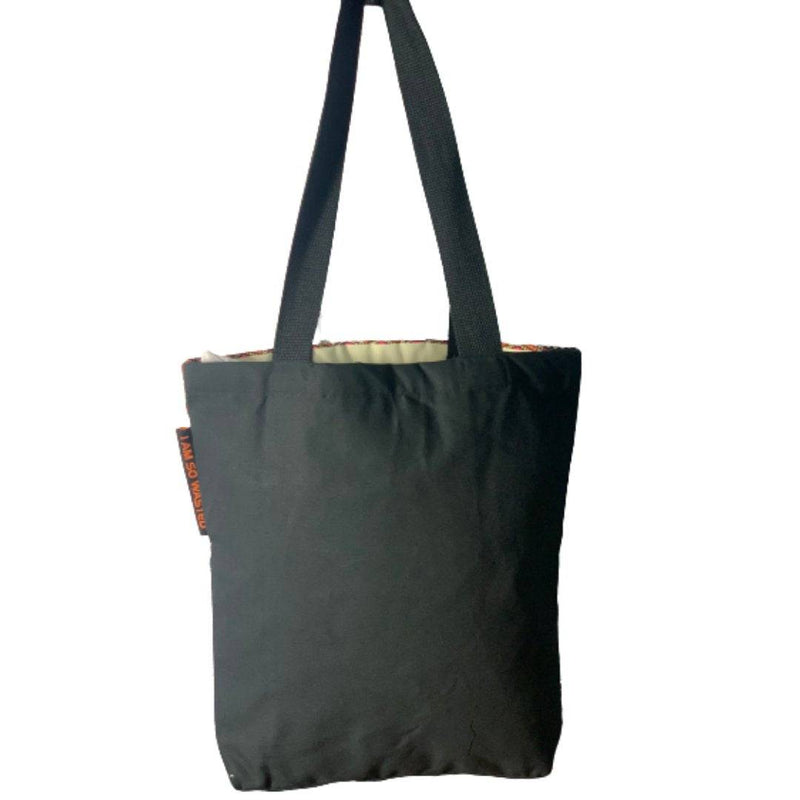 Buy Floral Upcycled Denim Printed Tote | Shop Verified Sustainable Tote Bag on Brown Living™