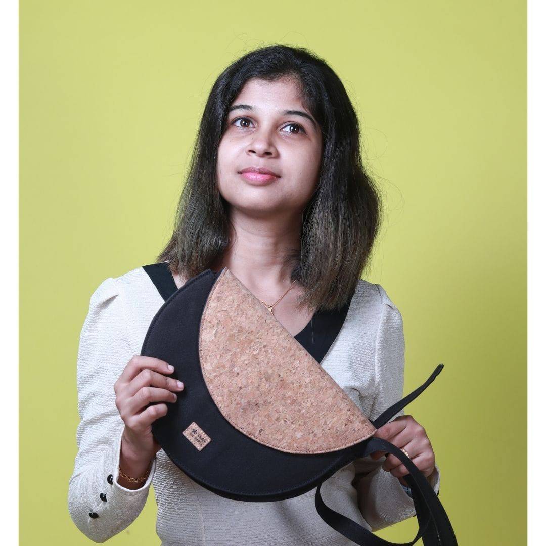 Florican Purse/Handbag - Made with Cork | Verified Sustainable by Brown Living™