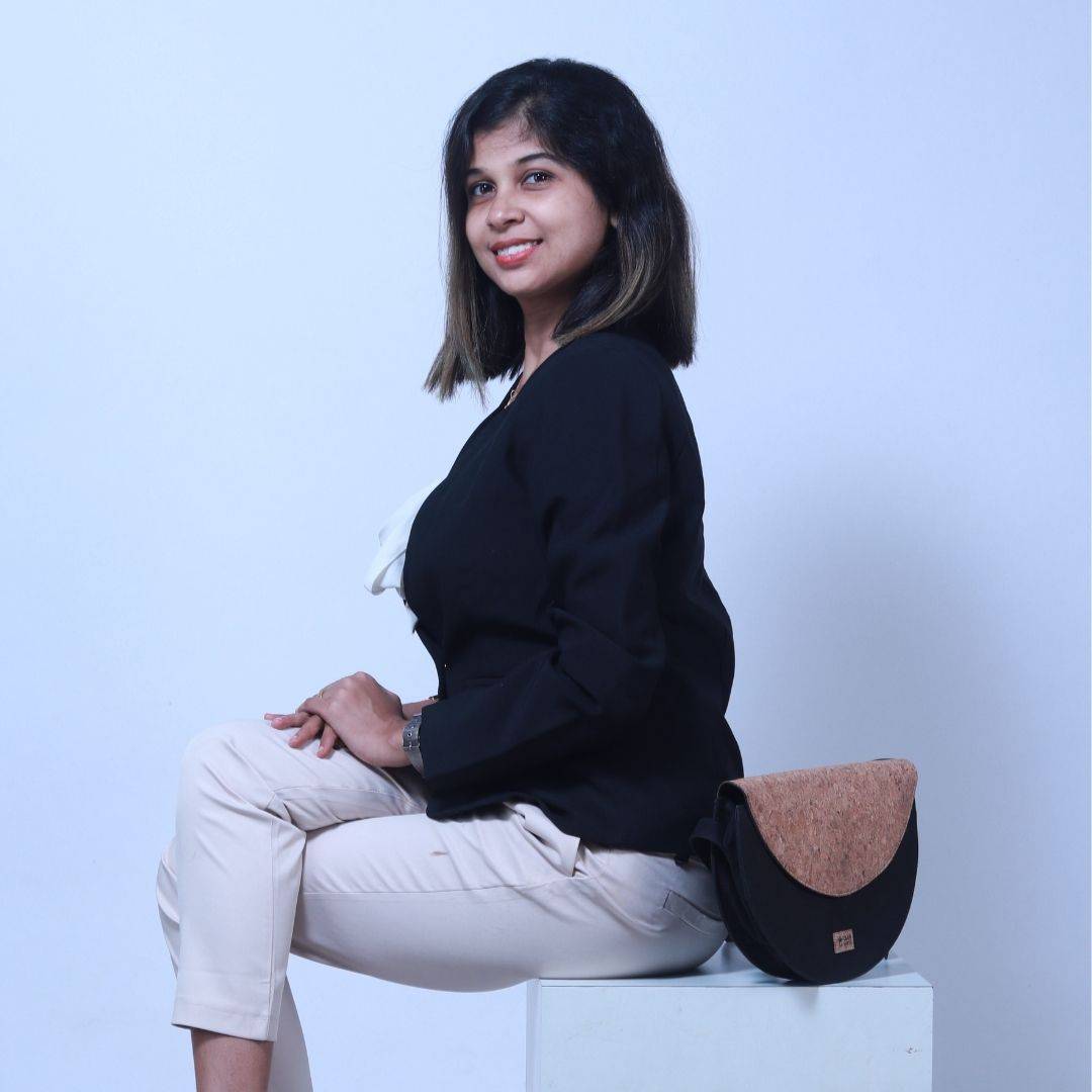 Florican Purse/Handbag - Made with Cork | Verified Sustainable by Brown Living™