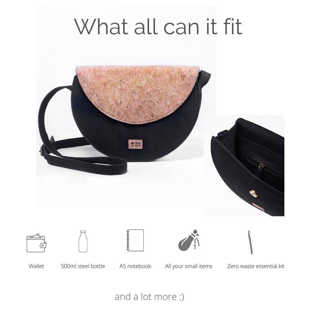 Florican Purse/Handbag - Made with Cork | Verified Sustainable by Brown Living™