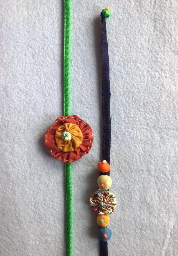 Buy Flower Power Combo no 2 Pack Of 4 | Shop Verified Sustainable Rakhi on Brown Living™