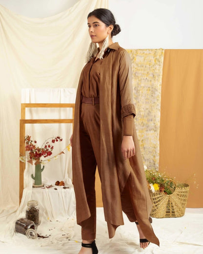 Fly High Shirt Pant with Detachable Cape | Verified Sustainable by Brown Living™