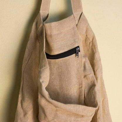 Foldable and Reusable Jute Cotton Shopping Bag | Verified Sustainable by Brown Living™