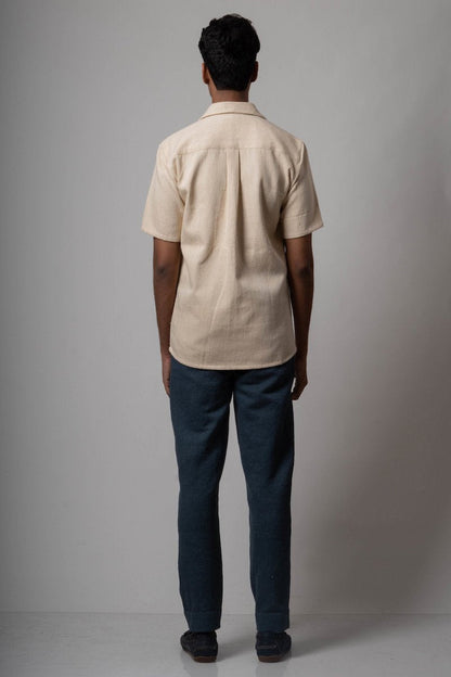 Folded Hem Pants | Charcoal color | Khadi denim | Verified Sustainable by Brown Living™