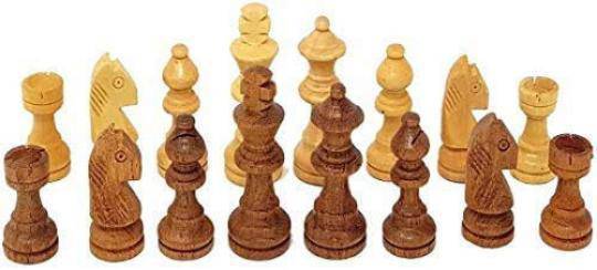 Handmade Folding Wooden Chess Board Game Set - Non Magnetic | Verified Sustainable by Brown Living™