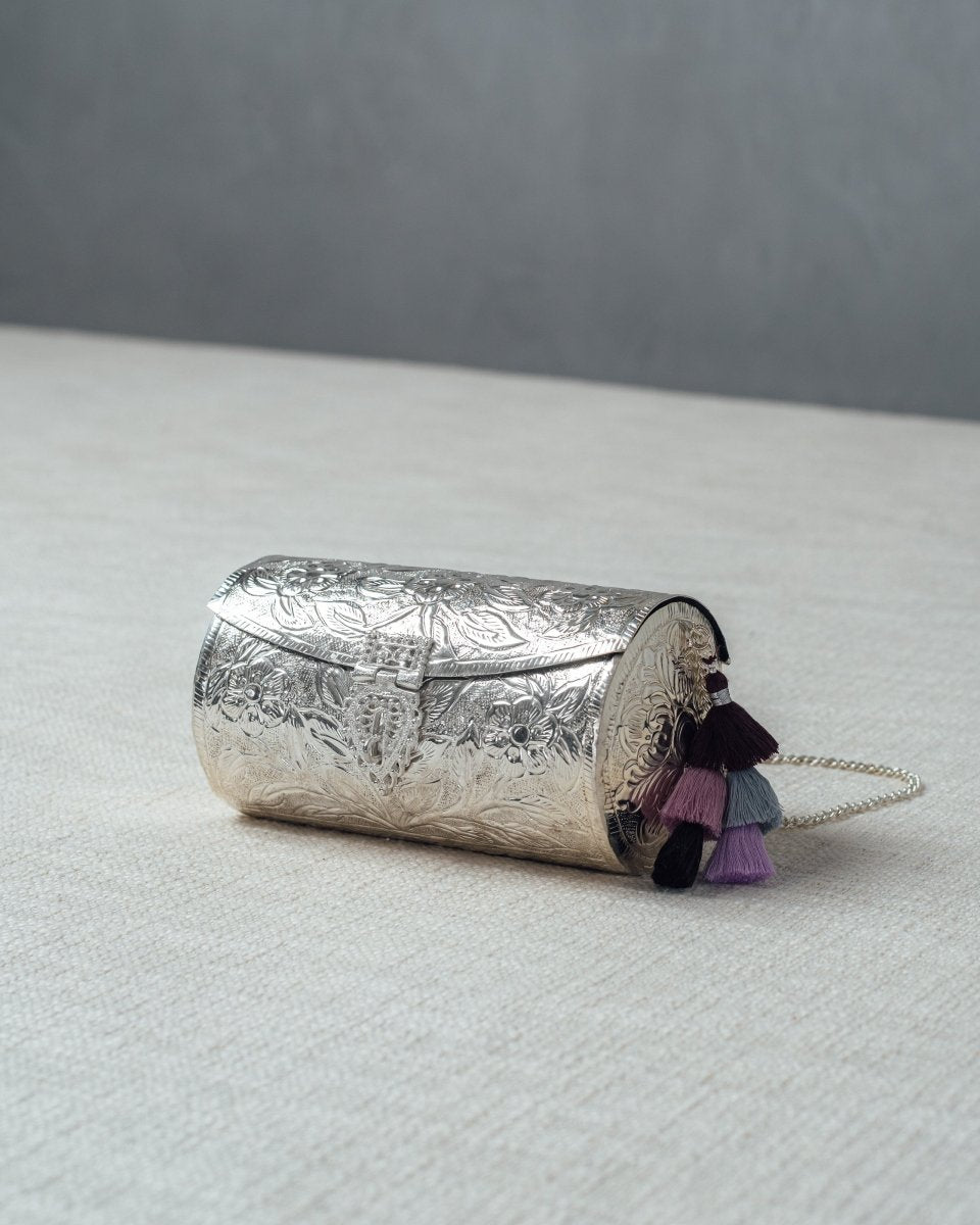 Foliage Lath Purse (Silver) | Verified Sustainable by Brown Living™