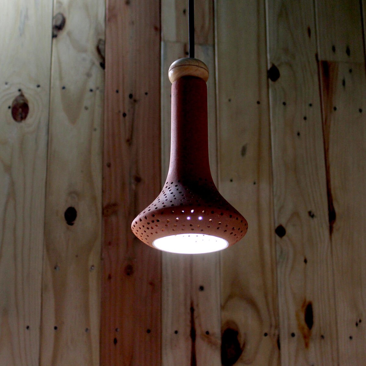 FON S Design 1 Handmade Terracotta Ceiling Light | Verified Sustainable by Brown Living™