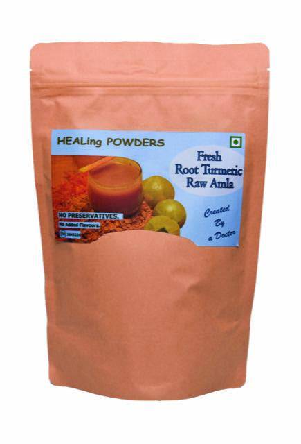 Buy Fresh Root Turmeric with Raw Amla 300 g | Shop Verified Sustainable Health & Energy Drinks on Brown Living™