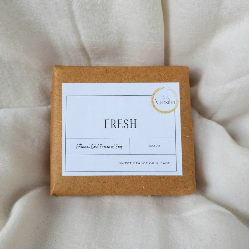 Buy Fresh- Sage and Orange Oil Cold Processed Soap | Shop Verified Sustainable Products on Brown Living