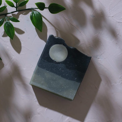 Full Moon Night - Nourishing Essential Oil Cold Process Soap with Activated Charcoal | Verified Sustainable by Brown Living™