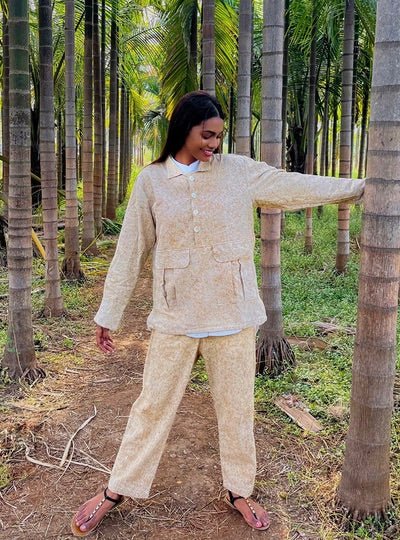 Buy Full Sleeves Cordruoy Co-ord Set | Shop Verified Sustainable Womens Co-Ord Sets on Brown Living™