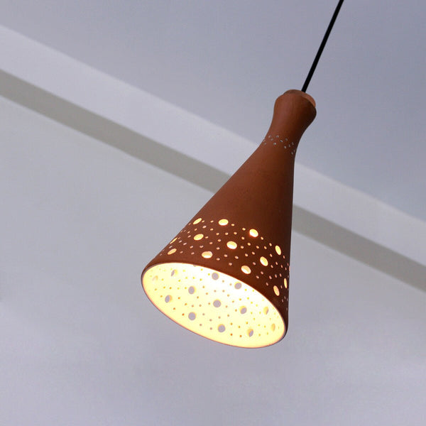 Buy Fun XL1 Handmade Terracotta Ceiling Light- Linea Design | Shop Verified Sustainable Products on Brown Living