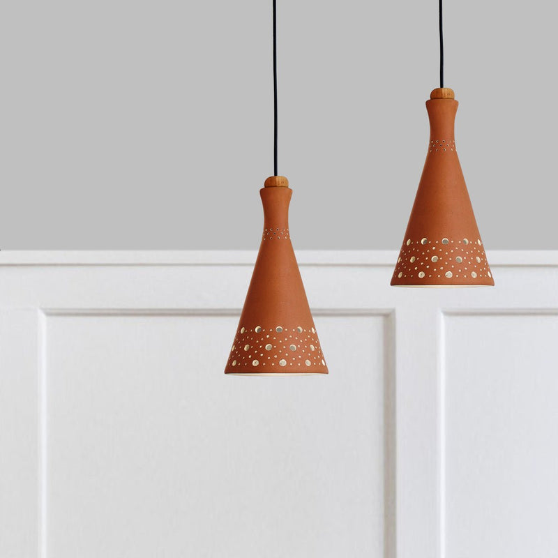 Buy Fun XL1 Handmade Terracotta Ceiling Light- Linea Design | Shop Verified Sustainable Lamps & Lighting on Brown Living™