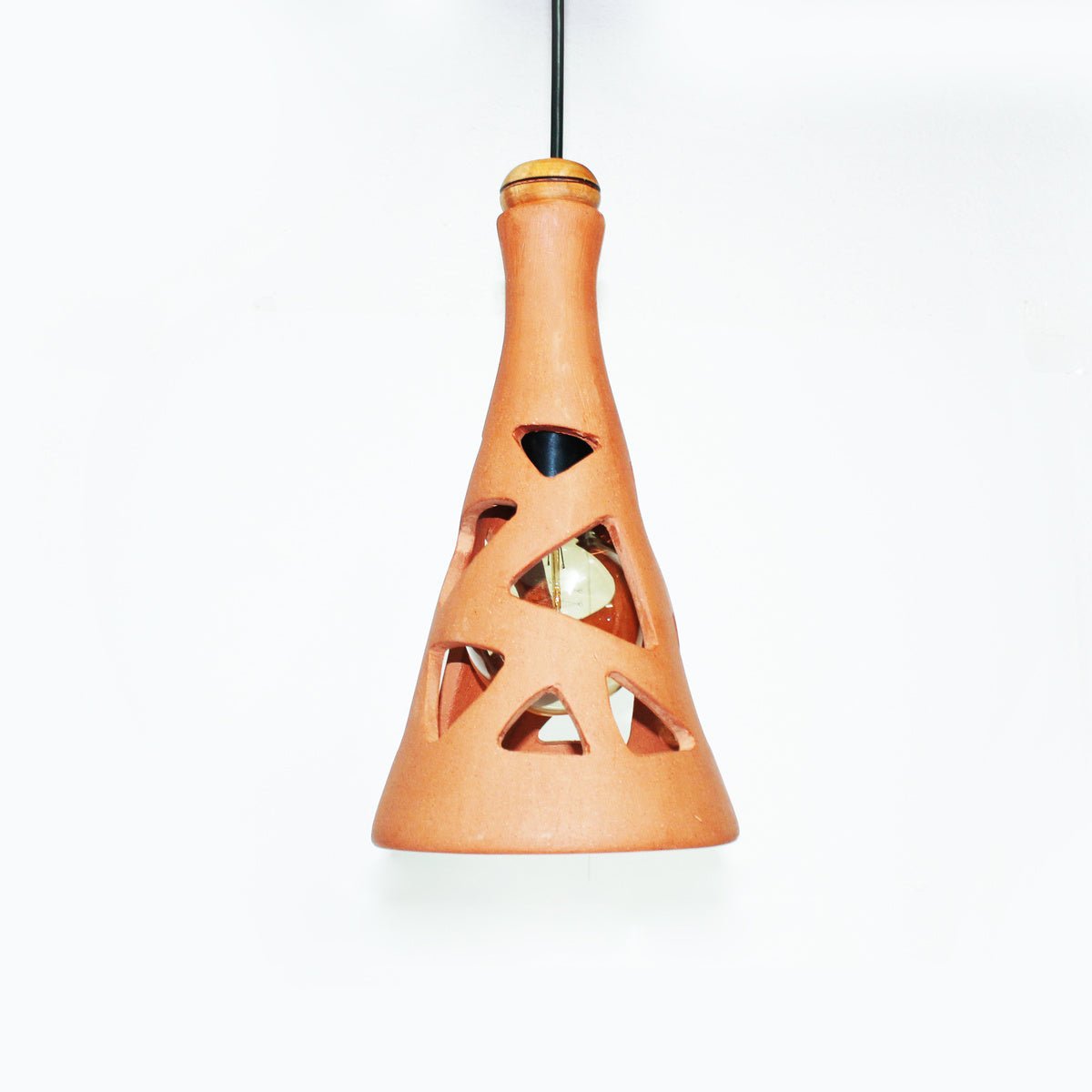 Fun XL3 Handmade Terracotta Ceiling Light - MATRIX Design | Verified Sustainable by Brown Living™