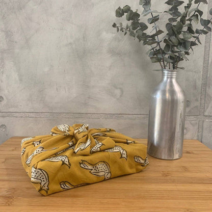 Furoshiki Fabric Gift Wraps in 100% cotton - Assorted Set of 3 | Verified Sustainable by Brown Living™