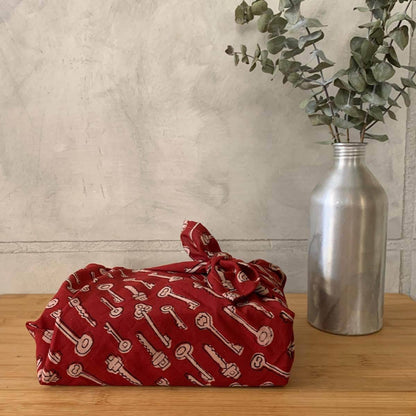 Furoshiki Fabric Gift Wraps in 100% cotton - Assorted Set of 3 | Verified Sustainable by Brown Living™