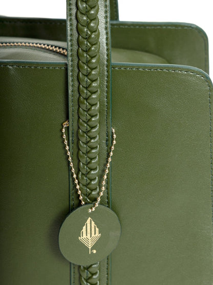 Gaia (Green) | Women's bag made with Cactus Leather | Verified Sustainable by Brown Living™