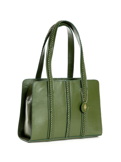 Gaia (Green) | Women's bag made with Cactus Leather | Verified Sustainable by Brown Living™