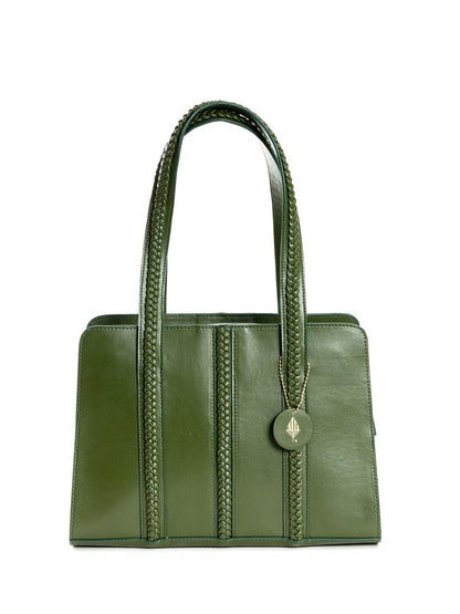 Gaia (Green) | Women's bag made with Cactus Leather | Verified Sustainable by Brown Living™