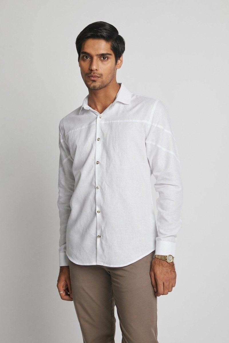 Galaxy Seam Shirt White | Verified Sustainable by Brown Living™