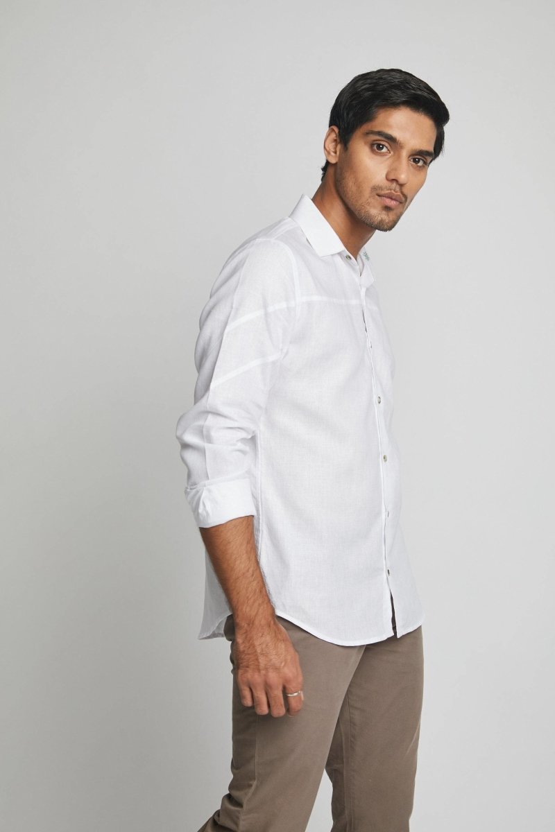 Galaxy Seam Shirt White | Verified Sustainable by Brown Living™