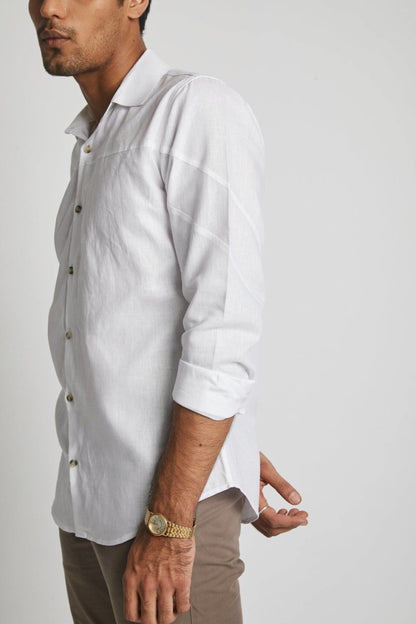 Galaxy Seam Shirt White | Verified Sustainable by Brown Living™