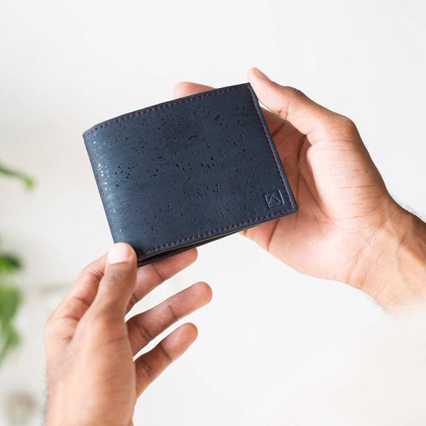 Buy Gale Mens Slimfold Wallet - Blue | Shop Verified Sustainable Products on Brown Living