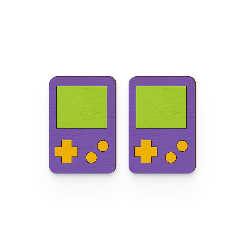 Buy Game Boy Hand Painted Wooden Earring | Shop Verified Sustainable Products on Brown Living