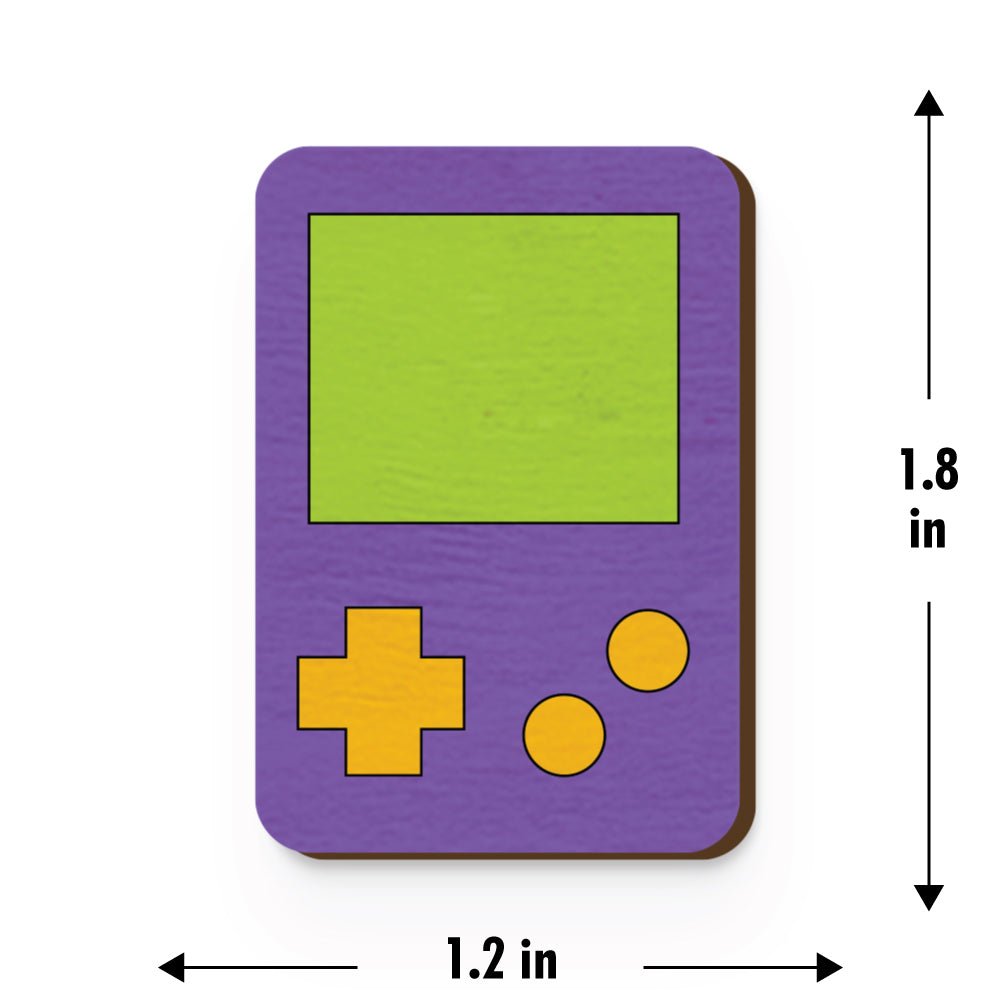 Game Boy Hand Painted Wooden Magnet | Verified Sustainable by Brown Living™