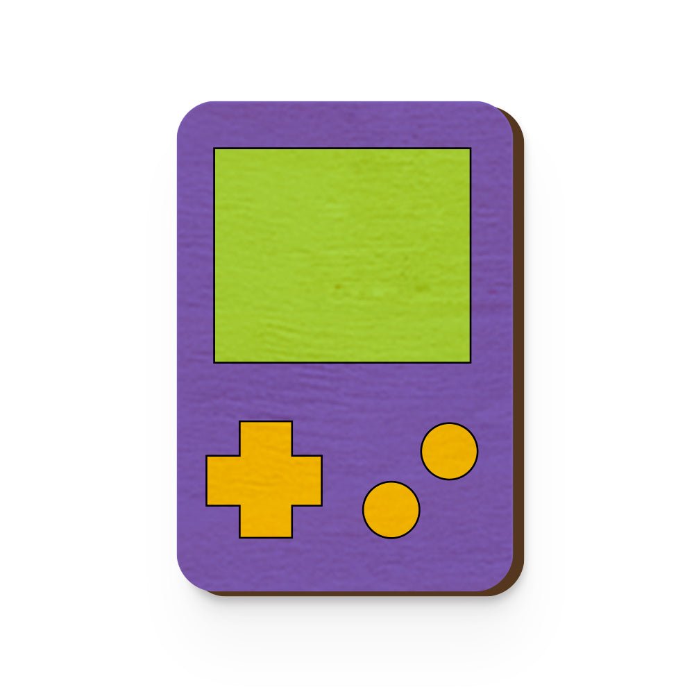 Game Boy Hand Painted Wooden Magnet | Verified Sustainable by Brown Living™