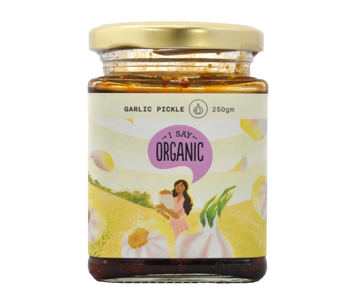 Garlic Pickle - 250g | Verified Sustainable by Brown Living™