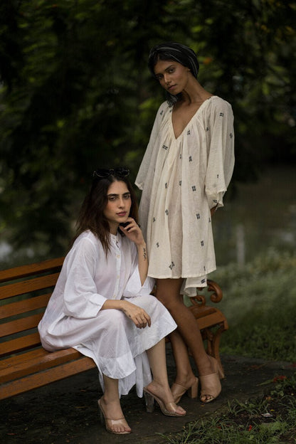 Gauri Dress - White | Verified Sustainable by Brown Living™