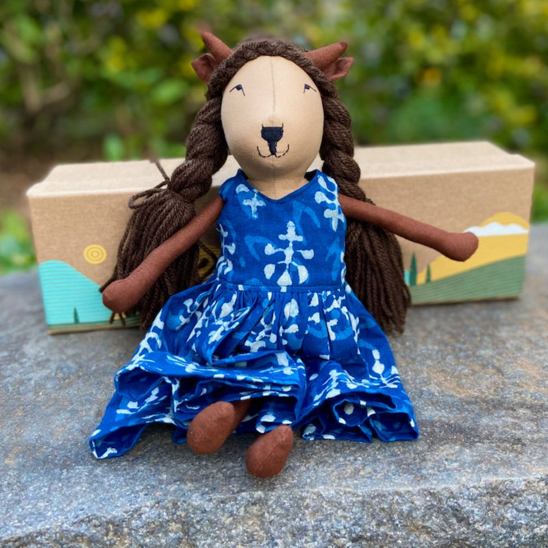 Gauri the Cow- Fabric Dolls Play Set | Verified Sustainable Role & Pretend Play Toys on Brown Living™