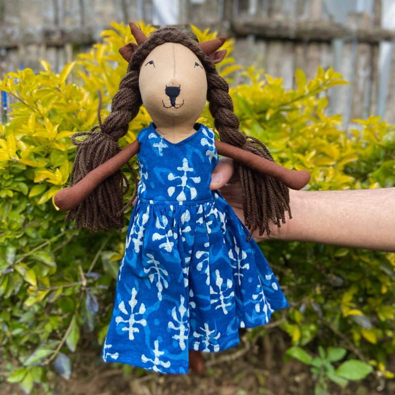 Gauri the Cow- Single Fabric Doll | Verified Sustainable Role & Pretend Play Toys on Brown Living™