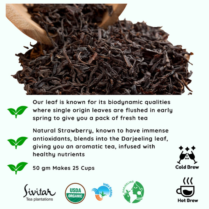 Buy Gemini Strawberry Tea | Zodiac Tea Collection | 50 g | Shop Verified Sustainable Tea on Brown Living™