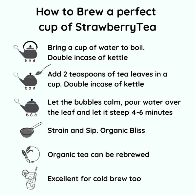 Buy Gemini Strawberry Tea | Zodiac Tea Collection | 50 g | Shop Verified Sustainable Tea on Brown Living™