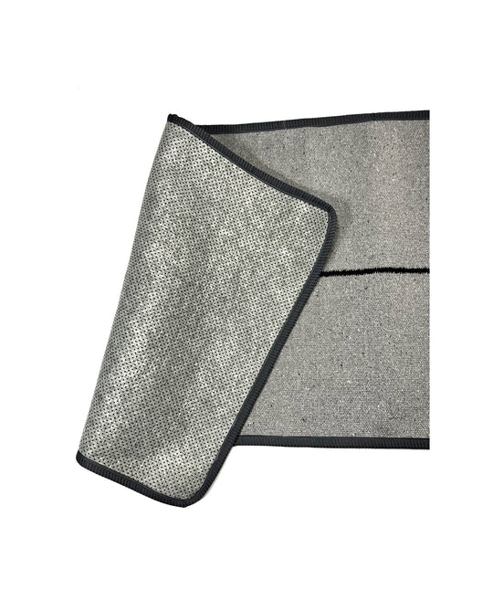 Buy Gemstone Series - 100% Cotton Yoga Mat- Pearl Grey | Shop Verified Sustainable Yoga Mat on Brown Living™