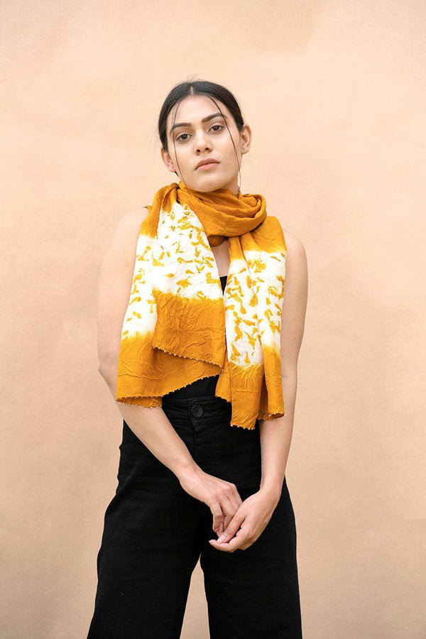 Buy Genda Eco Dyed Stole | Shop Verified Sustainable Womens Scarf on Brown Living™