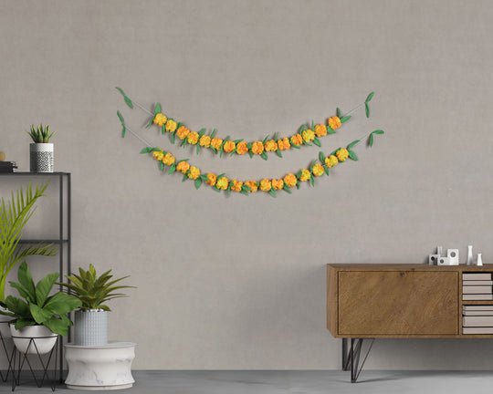 Buy Genda Flower String | Shop Verified Sustainable Wall Decor on Brown Living™