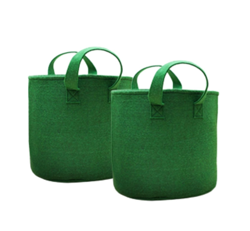 Buy Geo Fabric Grow Bags for Home Garden(Green) - 24x24 inch - Pack2 | Shop Verified Sustainable Products on Brown Living