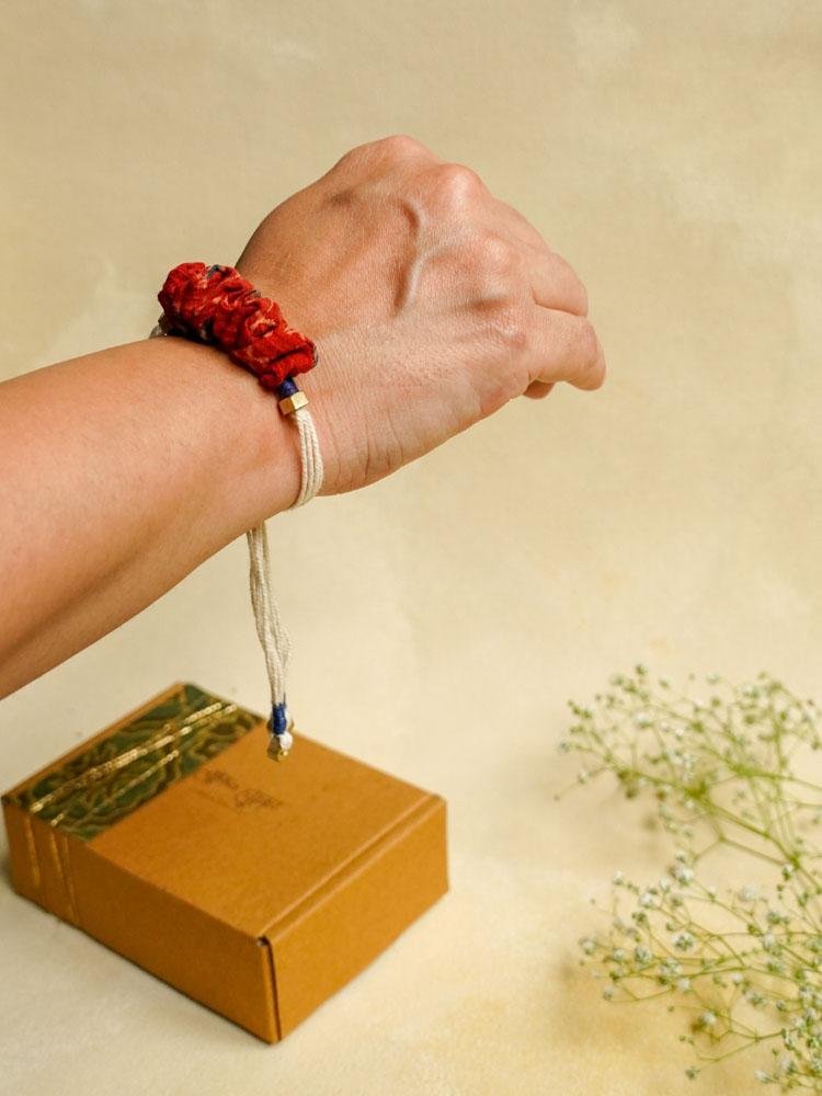 Geru - Upcycled Ajrakh Rakhi | Verified Sustainable by Brown Living™