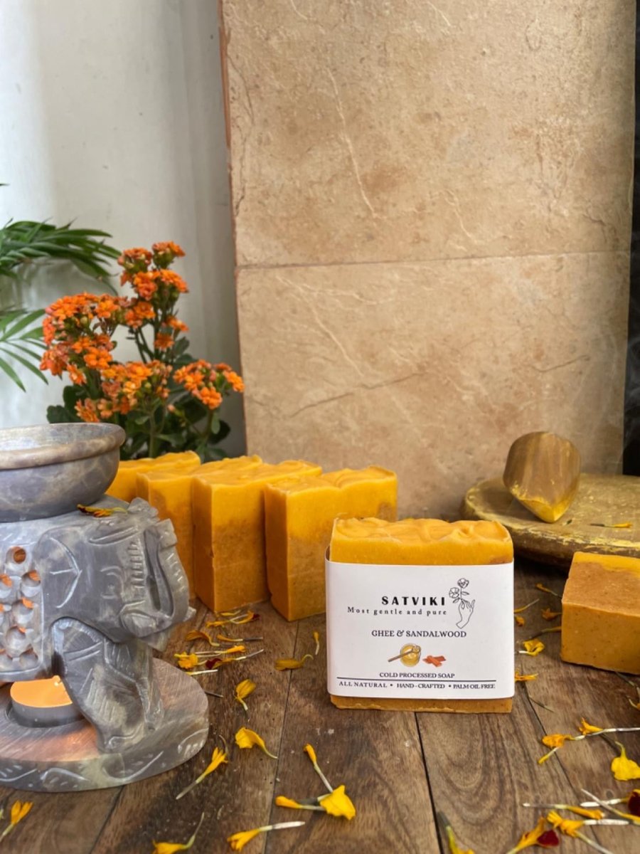 Ghee and Sandalwood | Cold Processed Soap | Patchouli Soap | Verified Sustainable by Brown Living™