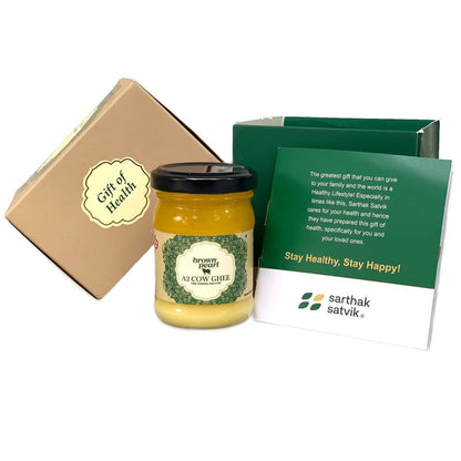 Gift of Health A2 Ghee Jar | A2 Cow Ghee 100 ml | Verified Sustainable by Brown Living™