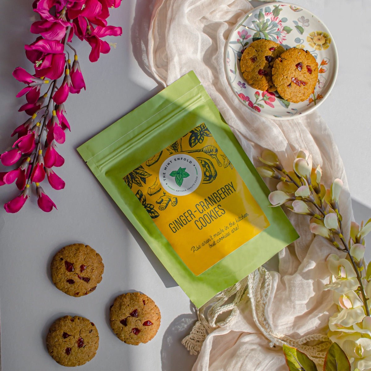 Ginger - Cranberry Cookies - Pack of 6 | Verified Sustainable by Brown Living™