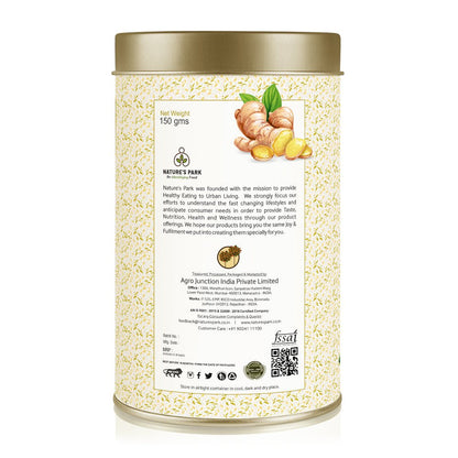 Ginger Green Tea Can - 150 g | Verified Sustainable by Brown Living™