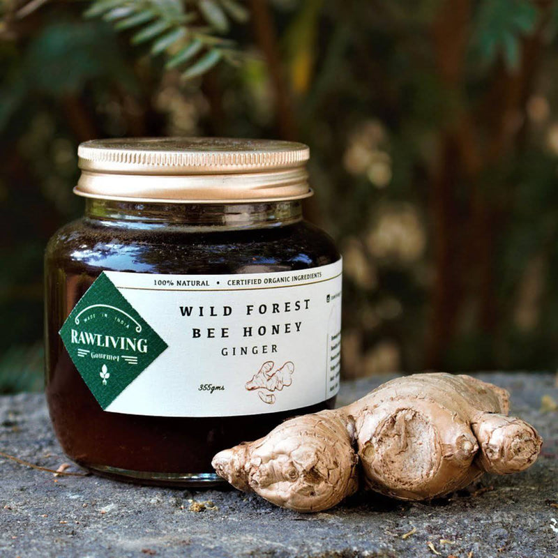 Buy Ginger Honey - Raw Wild Forest Organic Bee Honey | Shop Verified Sustainable Products on Brown Living