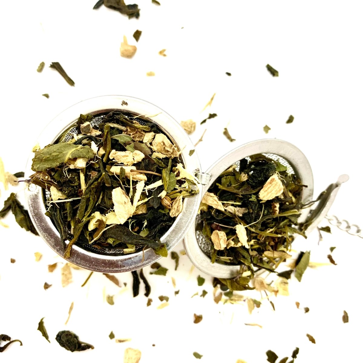 Organic First Flush Ginger Mulethi Whole Leaf Green Tea | Verified Sustainable by Brown Living™