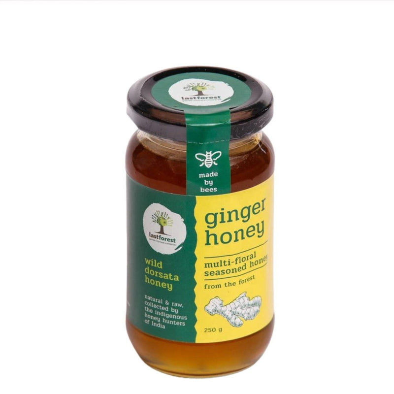 Buy Ginger Spiced Wild Honey - 250gms | Shop Verified Sustainable Honey & Syrups on Brown Living™